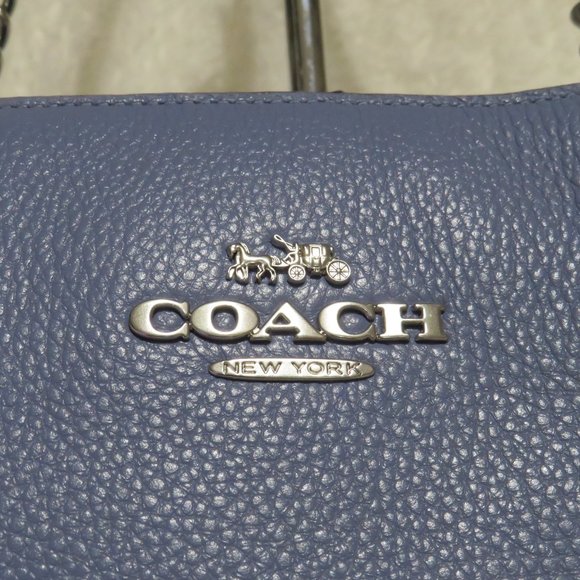 Coach Leather Marlie Tote (Periwinkle)	C1566 - Picture 6 of 7